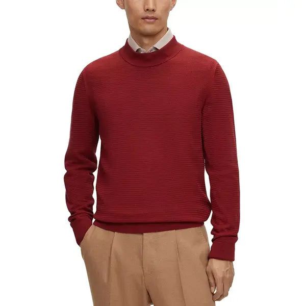 Cable-knit Mockneck Sweater For Men - View #11