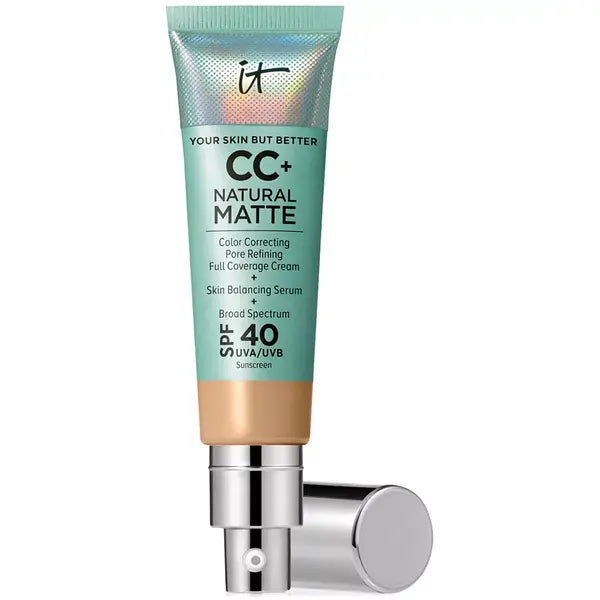 IT Cosmetics CC+ Cream Matte Foundation SPF 40 for Oil-Free, Long-Lasting Matte Finish