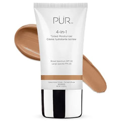 PUR Beauty 4-in-1 Tinted Moisturizer with SPF 20 - Hydrating Skin Tint Face Moisturizer, Primer & Foundation with Shea Butter, Aloe Vera & Vitamin B3 - Vegan Friendly, Paraben Free