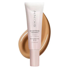 SKINN Enlightened Radiance 10-in-1 Tinted Sunscreen Broad Spectrum with SPF 30- Hydrating & Brightening Tinted Moisturizer for Face, Wrinkles & Fine Line - Lightweight Coverage Skin Tint