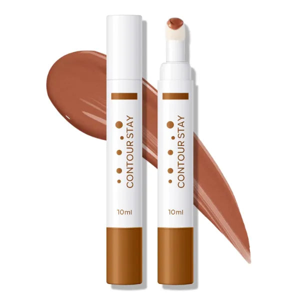 KYDA Liquid Contour Pen, Rotatable Face Bronzer Contouring Makeup, Buildable Matte Color, Blendable, Lightweight Formula, Lasting, Cream Contour with Cushion Head