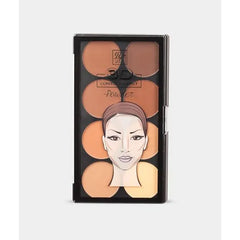 Ruby Kisses Flawless Finish with 3D Contour Cream Makeup Palette – Lightweight, Multi-Palette, Contouring Foundation, Creamy, Sculpt &Highlighting, Define Cheekbones