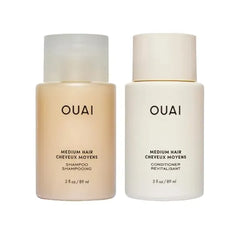 OUAI Fine Shampoo and Conditioner Set Sulfate Free Shampoo and Conditioner for Women & Men Made with Keratin, Marshmallow Root, Shea Butter & Avocado Oil Free of Parabens & Phthalates