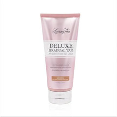 Loving Tan Deluxe Gradual Tan Lotion, Dark Natural Looking Self Tanner, Professional Strength Sunless Tanner,+ Self Tanning Applications per Bottle, Naturally Derived DHA