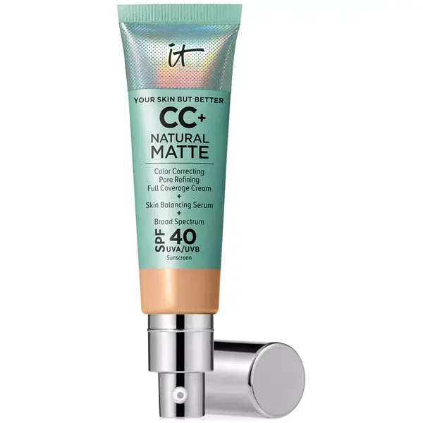 IT Cosmetics CC+ Cream Matte Foundation SPF 40 for Oil-Free, Long-Lasting Matte Finish