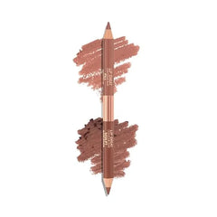 Charlotte Tilbury Lip Cheat Contour Duo – Dual-Ended Lip Liner Pencil for Sculpting & Filling, Long-Lasting Definition & Anti-Feathering Formula
