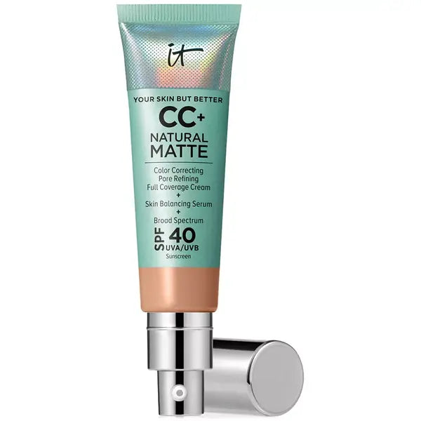 IT Cosmetics CC+ Cream Matte Foundation SPF 40 for Oil-Free, Long-Lasting Matte Finish