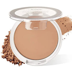 JOAH Perfect Complexion Cashmere Powder Foundation, Medium Face Coverage, Matte Finish, Korean Makeup, Compact Design For Oily & All Skin Types