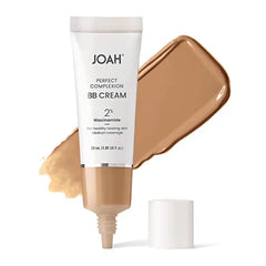 JOAH Beauty Perfect Complexion BB Cream with Hyaluronic Acid and Niaciminade, Korean Makeup with Medium Buildable Coverage, Evens Skin Tone Lightweight Semi Matte Finish