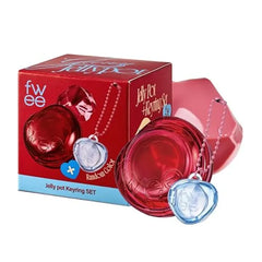 fwee Glowy Jelly Pot + Keychain SET Dewy Jelly Lip & Blush Color, Tinted Glow Jelly Balm, Dewy Buildable Finish