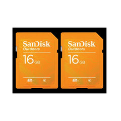 SanDisk Outdoors SDHC UHS-I Memory Card (2 PACK) 16GB