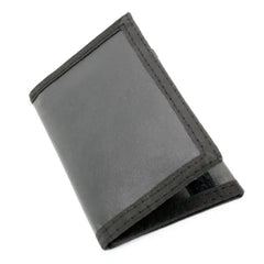 Wideskall Men's Trifold Wallet - Touch Fasteners Closure for Credit Cards - Black