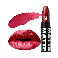 Ruby Kisses Lipstick, Matte Finish, Long-Lasting, Highly Pigmented, Smooth Apply, Full Coverage Lip Color Makeup