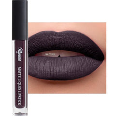 Mynena Liquid Matte Lipstick Long-Lasting Waterproof | Lightweight Comfortable Non-Drying | High Pigment Intense Color Lip Stain | Paraben-Free Talc-Free Vegan & Cruelty-Free