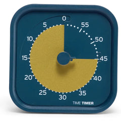 TIME TIMER MOD Home – 60-Minute Metallic Visual Countdown Timer for ADHD, Study, Pomodoro & Focus Work with Silent Operation