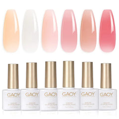 GAOY 6-Color Soak-Off UV Gel Nail Polish Sets