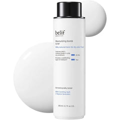 belif Moisturizing Bomb Hydrating Toner  Ceramide , Strengthens Skin Barrier, Soothing & Repair Serum Essence, Ultra Hydrating 2 in 1 Toner & Moisturizer, Korean Skincare, 5.07 Fl Oz