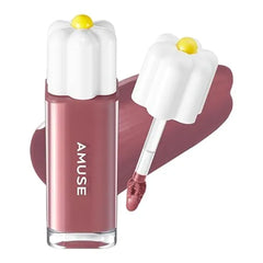 Amuse SEOUL Daisy Flower Dew Tint, Glossy Moisturizing Lip Stain, Watery Glow Lip Tint, Long Lasting Color, Dewy Finish, Korean Beauty Makeup Lightweight, water based formula, comfortable wear