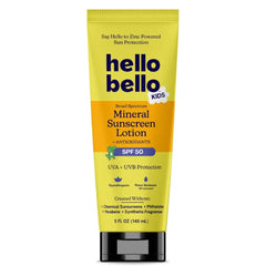 Hello Bello Kids Mineral Sunscreen SPF 50 Bundle – Lotion, Spray & Broad Spectrum UVA/UVB Protection, Water Resistant, 5 oz