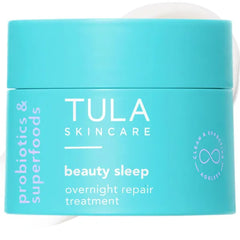 TULA Skin Care Beauty Sleep Overnight Repair Treatment - Anti-Aging, Night Cream, Contains Natural Peptides, AHAs, & Vitamin C to Reduce the Appearance of Lines and Dull Tone