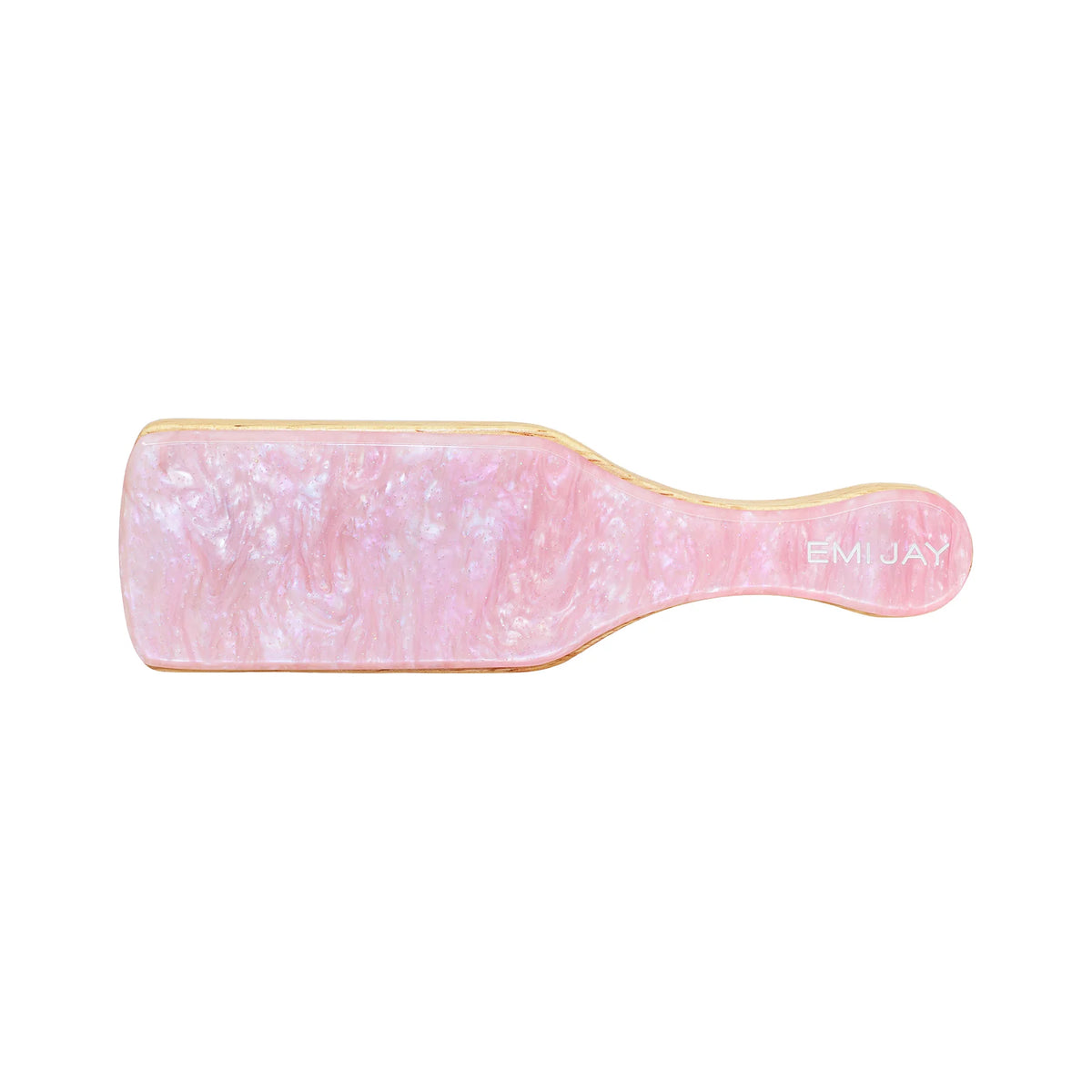 Emi Jay Mini Boar Bristle Hair Brush – Compact Natural Bristle Brush for Shine & Smooth Finish