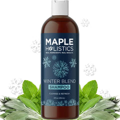 Maple Holistics Cleansing Dry Scalp Shampoo For Men's, Flaky Scalp Moisturizer with Tea Tree Oil for Oily Scalp - Deep Clarifying Shampoo for Build Up, 8 Fl Oz (Pack of 1)