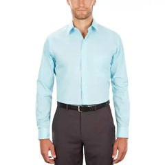 Van Heusen Men's Classic-Fit Point Collar Poplin Dress Shirt