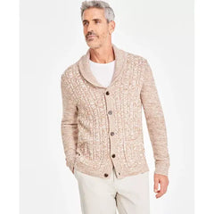 Men's Chunky Shawl Collar Cardigan Sweater