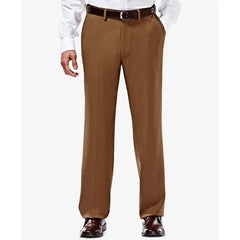 Haggar Men's Classic Fit Flat Front Hidden Expandable Dress Pants