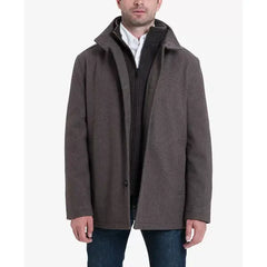 Men's Wool-Blend Layered Car Coat, Created for Macy's