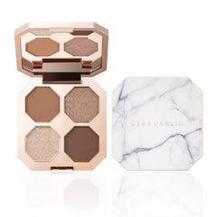 DEAR DAHLIA Dream Velvet Eyeshadow Palette – Vegan 4-Color Palette with Rich Matte & Shimmer Pigments