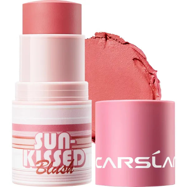 CARSLAN Sun Kissed Blush & Bronzer Stick for Cheeks Lips & Eyes, Long-Lasting Matte Cream Makeup Blush Stick, Blendable & Vegan, Natural Glow for All Skin Tones - 0.21 oz