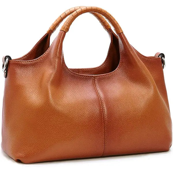 Bellella Most Dray Women's Genuine Leather Satchel , Large Work Tote, Top Handle Shoulder Bag and Crossbody Purse