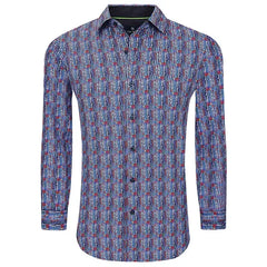 Tom Baine Men's Slim Fit Performance Long Sleeve Button Shirt
