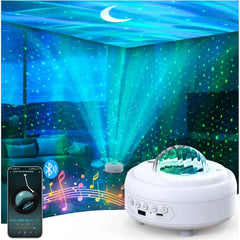 HUMIIEYE Star Projector with Bluetooth Speaker, Northern Lights Projector