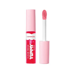 COVERGIRL Clean Fresh Yummy & Yummy Plumper Lip Gloss, Sheer, Natural Scents, Vegan Formula