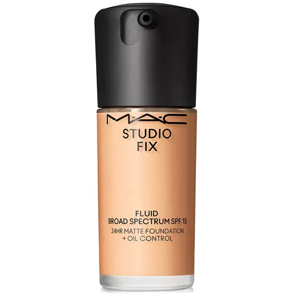 MAC Studio Fix Fluid SPF 15 24HR Matte Foundation with Oil Control for Long Lasting Coverage ,1 oz