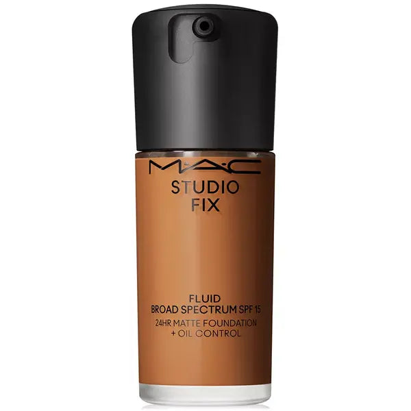 MAC Studio Fix Fluid SPF 15 24HR Matte Foundation with Oil Control for Long Lasting Coverage ,1 oz