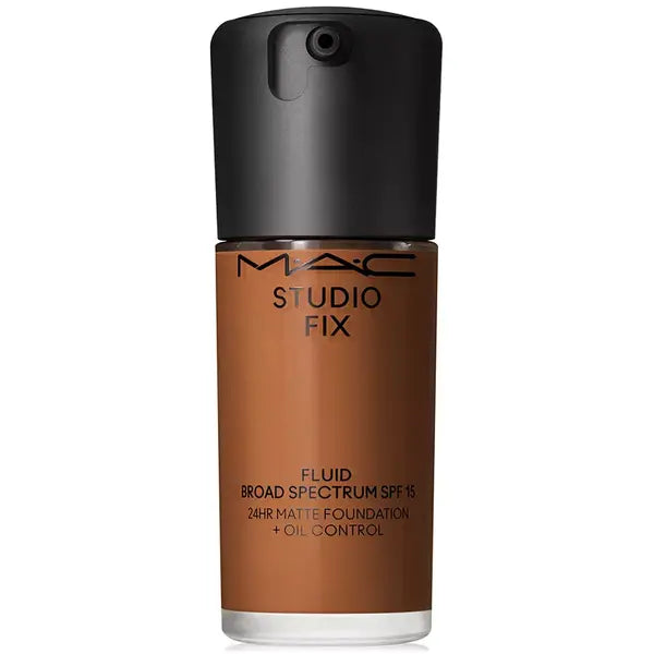 MAC Studio Fix Fluid SPF 15 24HR Matte Foundation with Oil Control for Long Lasting Coverage ,1 oz