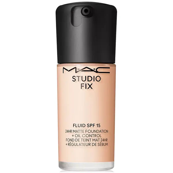 MAC Studio Fix Fluid SPF 15 24HR Matte Foundation with Oil Control for Long Lasting Coverage ,1 oz