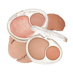 fwee Mellow Dual Blush RD02 Another Me Dual Color, Jelly Texture, 12 Colors, Longwear, Long lasting