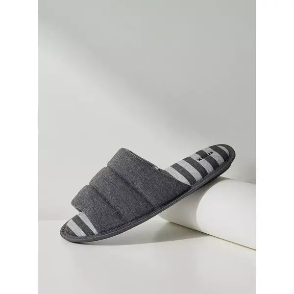 Quilted | Striped Bedroom Slides