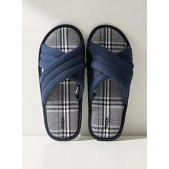 Checked | Cross Strap Bedroom Slides