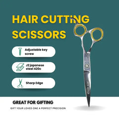 Nixcer Professional Series 6.25” Broad Blade Razor Edge Hair Scissors