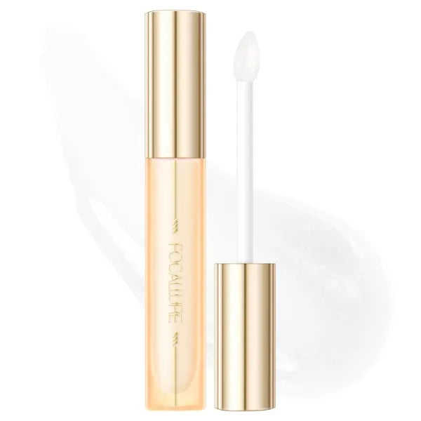 FOCALLURE Glasting Water lip Tint,Non-Sticky Long Lasting Liquid Lipstick,High Shine,Vivid 16 Colors,Glossy Finish Lipgloss for Daily Use