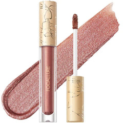 FOCALLURE Metallic Liquid Lipstick,Non Stick Cup Lip Gloss,High Impact Lip Color with Transfer-proof Wear,Long Lasting & Waterproof Lipstick Makeup for Women