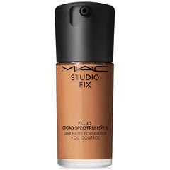 MAC Studio Fix Fluid SPF 15 24HR Matte Foundation with Oil Control for Long Lasting Coverage ,1 oz