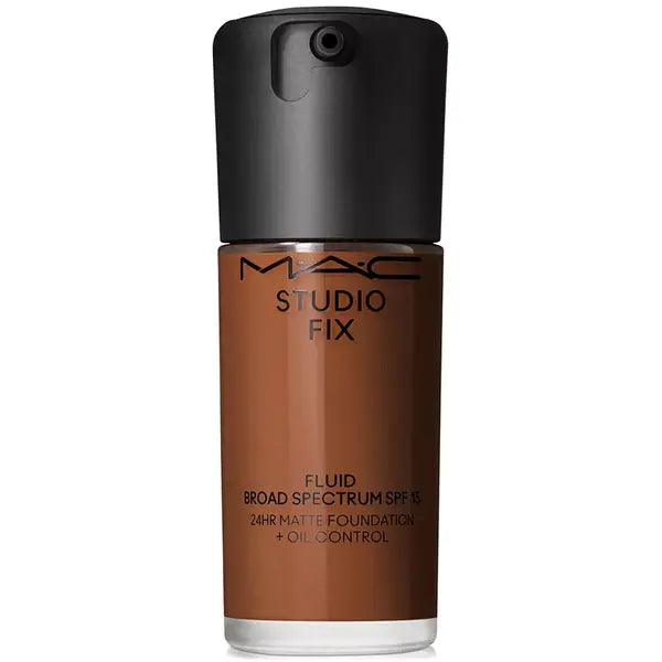 MAC Studio Fix Fluid SPF 15 24HR Matte Foundation with Oil Control for Long Lasting Coverage ,1 oz