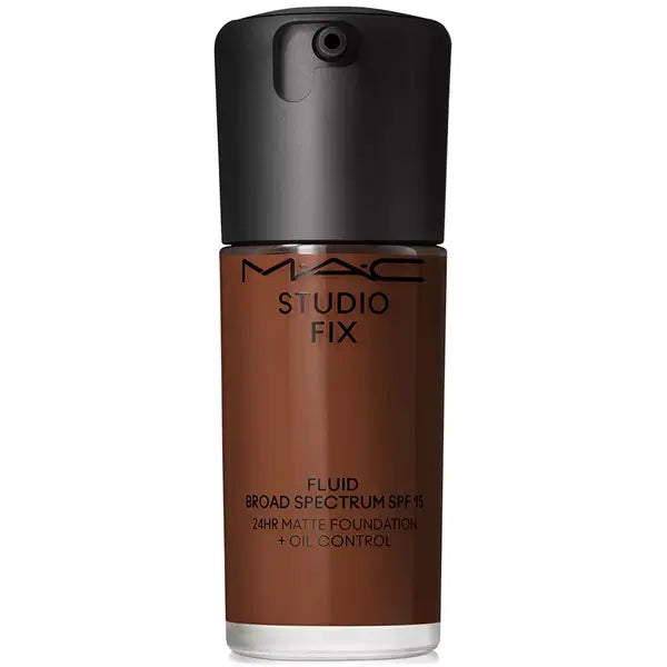 MAC Studio Fix Fluid SPF 15 24HR Matte Foundation with Oil Control for Long Lasting Coverage ,1 oz