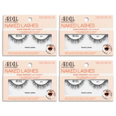 Ardell Naked Lashes Natural 423 with Invisiband – Natural False Eyelashes, Lightweight Strip Lashes for Soft Volume, 4 Pairs